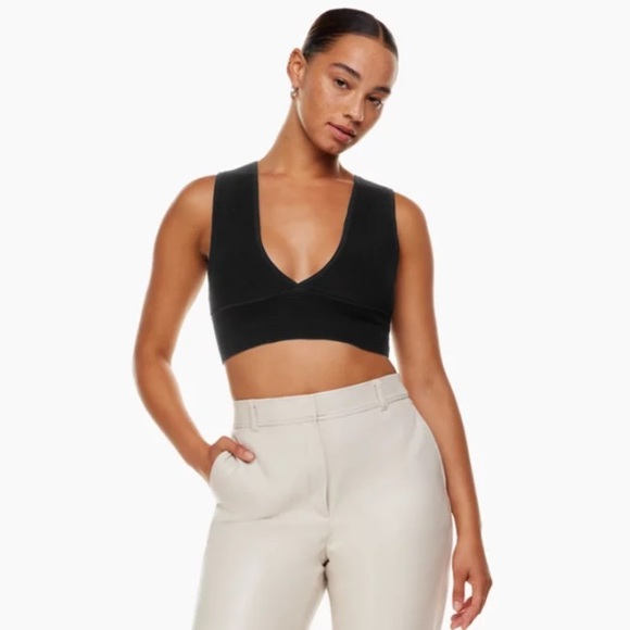 Babaton Sculpt Knit Deep V Tank - Picture 1 of 5